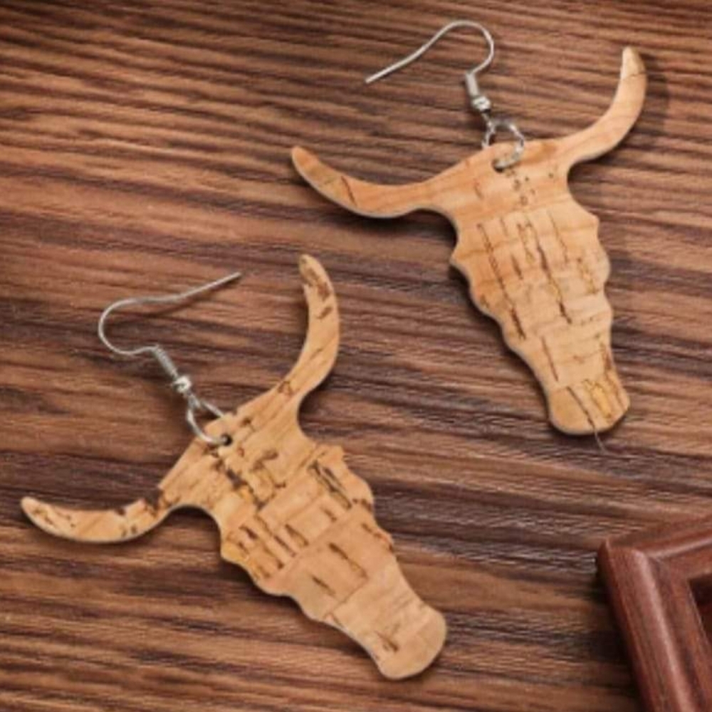 Bull Head Cow Western Boutique Earrings
